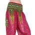 Yoga-Harembroek Medium Pauw rood